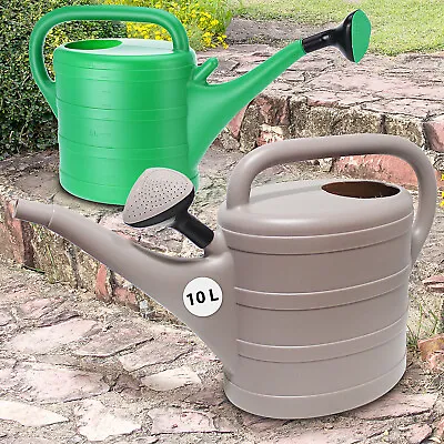£8.99 • Buy 10L Plastic Watering Can Garden Sprinkler Lawn Plants Flower Diffuser Head Spout