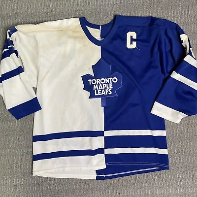 Vintage 1994 Doug Gilmour Toronto Maple Leafs Two-Tone Split Jersey Men's XL • $149.99