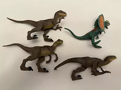 1/18 Kenner Jurassic Park 3.75  Velociraptor And Dilophosaurus Lot • $20