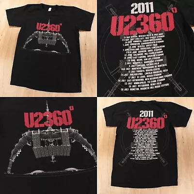 U2 360 2011 Tour Concert T-shirt SMALL American Apparel Tee 80s 90s Rock Pop • $29