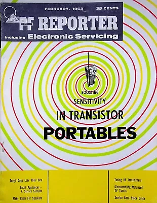 Make Room For Speakers ~ Pf Reporter Magazine Electronic Servicing Feb 1963 • $5.88