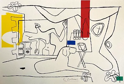 Le Corbusier Lithography Mourlot (Alexander Calder Josef Albers Hans @ Jean Arp • £253.23