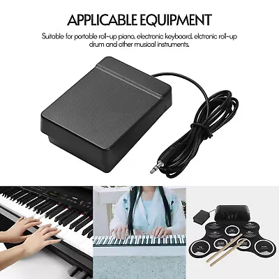 Universal Electronic Piano MIDI Keyboard Sustain Damper Pedal Foot Switch B9Q1 • $8.07