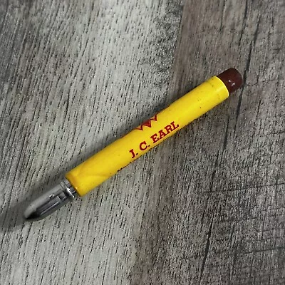 Vintage Bullet Pencil Advertising INTERNATIONAL JC EARL Machine Repairs Service • $28