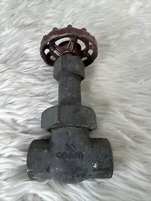 VINTAGE CRANE 400 WOG GATE VALVE 3/8”INCH FEMALE FEMALE Brass • $12