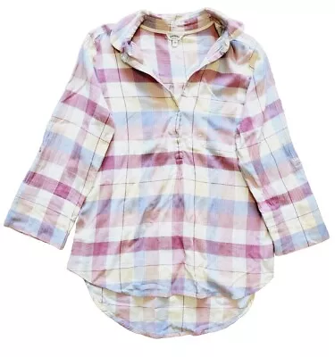 Ladies Button Up Long Sleeves Checkered Blouse Female Fashion Clothing  • £4.95