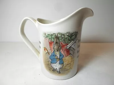 Wedgwood Peter Rabbit Beatrix Potter Ceramic 10oz Pitcher England • $19.99