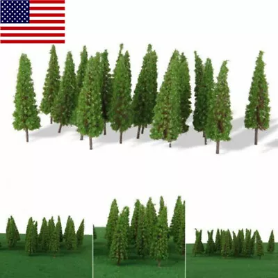 50*Trees Model Train Railroad Wargame Diorama Scenery Landscape HO OO Scale USA • $7.55