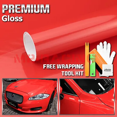 Gloss Glossy Vinyl Car Laptop Auto Wrap Sticker Decal Bubble Free Air Release • $19.98