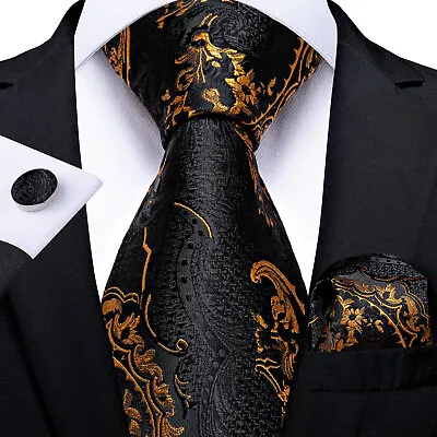 3pc Mens Silk Ties Blue Red Black Purple Solid Paisley Check Necktie Set Wedding • $7.59