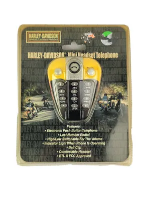 Harley Davidson Mini Headset Telephone Push Button New Vintage 2002 Motorcycle • $10