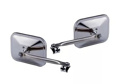 Universal Towing Extension Door Mirrors Truck Pickup Van Stainless Steel Pair • $69.95