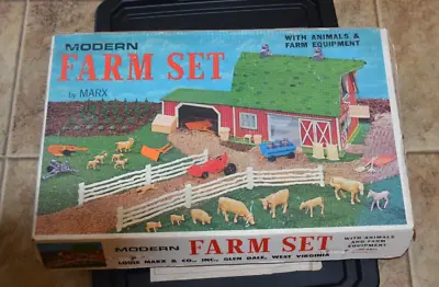 Marx Modern Farm Playset In Box • $120