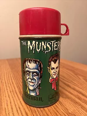 Vintage 1965 The Munsters  Collectible Metal Thermos • $71