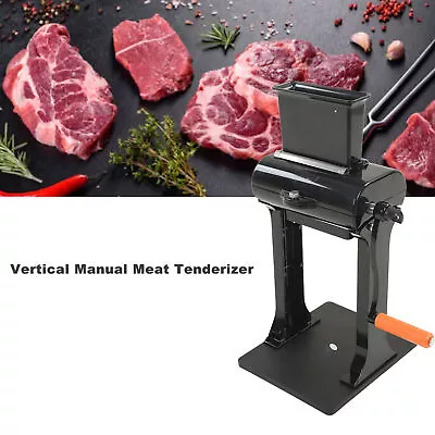 Home Manual Meat Cuber Tenderizer Jerky Slicing Machine W/Stainless Steel Blade • $362.14