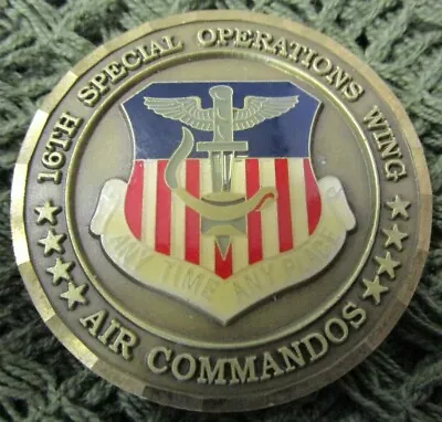 Usaf 16th Special Operations Wing Chief Master Sergeant Challenge Coin #4. • £99.99