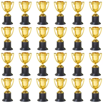 $16.99 • Buy 24 Pack Mini Trophies, Gold Award Trophies For All Ages, Competitions, 4 In