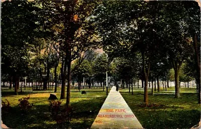 Postcard The Park Miamisburg Ohio 1911 • $12.75