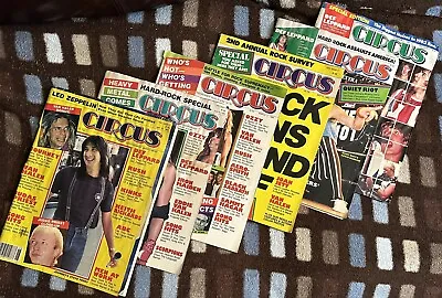 Lot Of 6 Vintage Circus Magazines From 1983 Rock 80’s Heavy Metal • $25