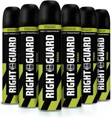 £22.99 • Buy Right Guard Mens Deodorant, Total Defence 5 Fresh Anti-Perspirant Spray, Multipa