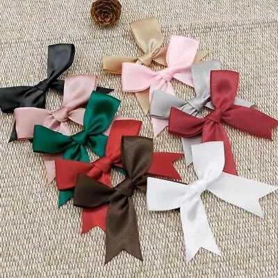 Decor Christmas Ornament Satin Ribbon Wedding Supplies Bows Small Bowknot • $15.96