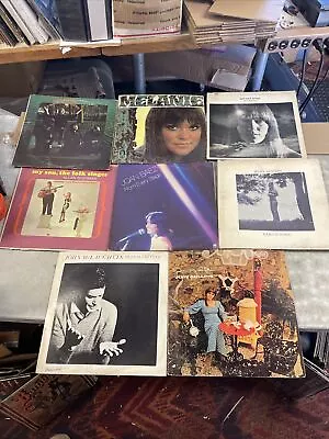 Lot 8 1970s Folk Vinyl Lp Joan Biaz Melanie Mary HopkinsMcCaslinJudy Collins • $4