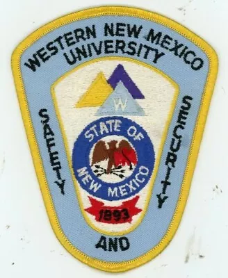 New Mexico Nm Western Nm University Safety Security Old Shoulder Patch Police • $5.99