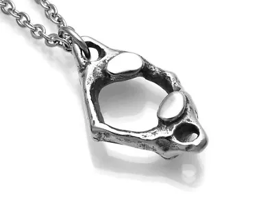 C1 Atlas Vertebra Necklace Handmade Bone Jewelry In Pewter • $31.75