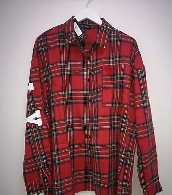 ISIF Oversized Red Checked Shirt  • £6