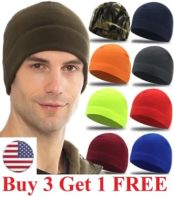 Tactical Thermal Winter Warm Fleece Dome Skull Cap Biker Helmet Liner Beanie Hat • $4.99