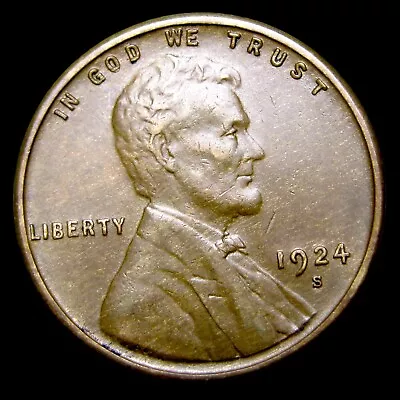 1924-S Lincoln Cent Wheat Penny  ---- Stunning Condition Coin ----- #VV083 • $70