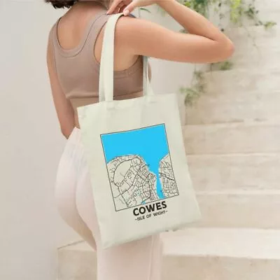 Cowes - Isle Of Wight City Street Map Tote Bag • £12.99