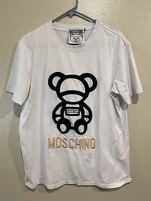 Moschino Couture Milano London England Size Large T Shirt Mens Made In Italy • $120