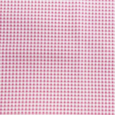 Cotton Fabric - Pink & White Small Gingham Check - Craft Fabric Material Metre • £5.99