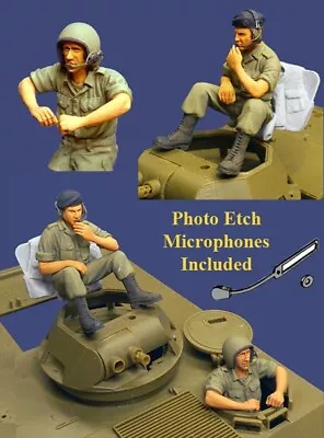 Callsign Relaxed M113 T-50 Crew Set In Vietnam 2 Figure Set 1:35 Unpainted Kit • £18.99