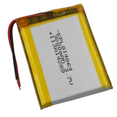 3.7V 3000 MAh Polymer Li Ion Battery Lipo For Ipod PDA Tablet PC DVD GPS  814864 • £9