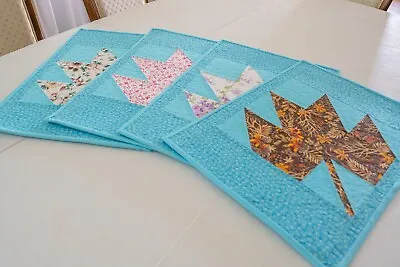 Maple Leaf Table Placemat - Quilted 20x14 (Set Of Four) • $50