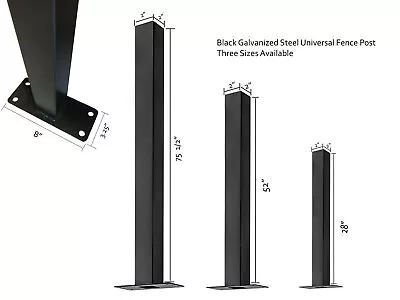 Metal Privacy PanelGalvanized Powder Coated Steel Panel & Universal Steel Post • $69.98