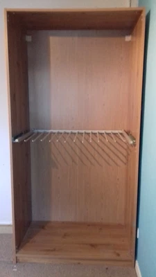 £9.99 • Buy Ikea Pax Wardrobe Oak With Trouser Hanger (Rare)
