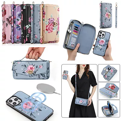$65.99 • Buy For IPhone 7/8/X/11/12/13/14 Detachable Crossbody Wallet Magsafe Girl Phone Case