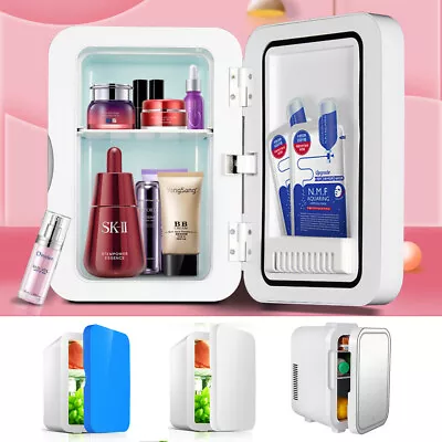 8L Mini Car Fridge Travel Refrigerator Portable 12V/220V Power Skincare Storage • $70.98