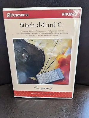 Husqvarna Viking Stitch D-Card C1  For D2 Embroid Machine  • $24