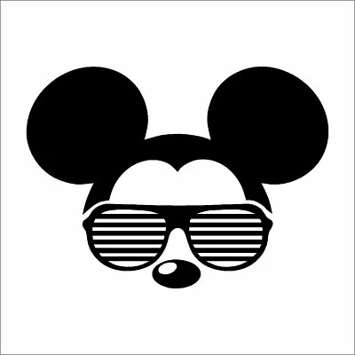 Mickey Mouse Shutter Glasses Disney Bedroom Living Room Wall Decal Art Sticker • $9.99