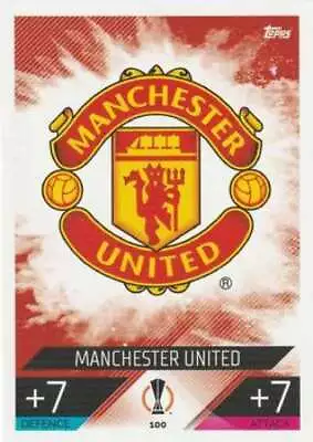 MANCHESTER UNITED TEAM BADGE 2022-23 Topps Match Attax UEFA League #100 ID:64315 • $1.79