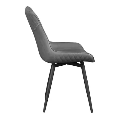 Coaster Brassie Faux Leather Upholstered Side Chairs Gray • $335.22