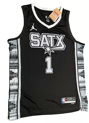 100% Authentic San Antonio Spurs Victor Wembanyama Jordan Statement Jersey M L • $39.99