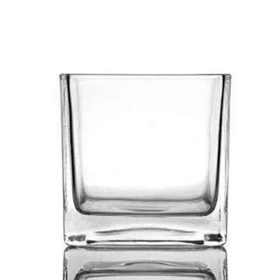 £31.24 • Buy 4 Pcs Hydroponic Flower Bottle Glass Cube Vase Containers
