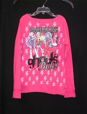 NWT - Girl's Monster High  Ghouls Rule  Pullover Lightweight Sweatshirt - Sz M • $15.99