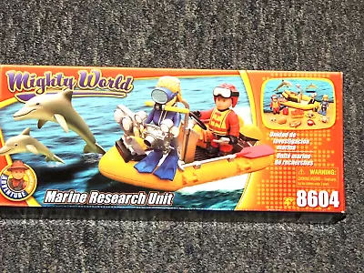 Mighty World Adventure 8604 MARINE RESEARCH UNIT BOAT RAFT FIGURES  • $24.99