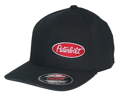 Peterbilt Hat Cap Fitted Flexfit Curved Bill Trucker Truck Rig Diesel • $28.99